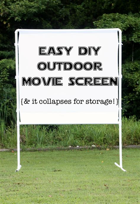 How to make an easy DIY outdoor movie screen