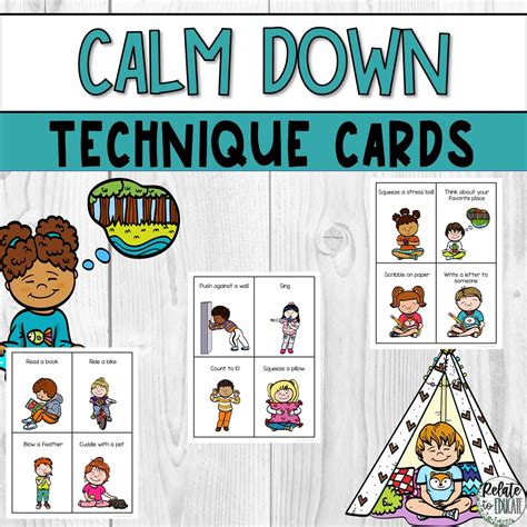 Calm Down Techniques & Strategies Printable Cards | Made By Teachers