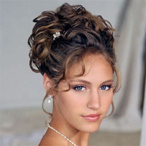 Brunette Curly Prom Updo - Prom, Wedding, Formal - Careforhair.co.uk