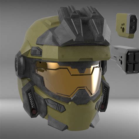 3D Printable Grenadier Helmet - Jorge's Helmet - Halo: Reach by Aguilar ...