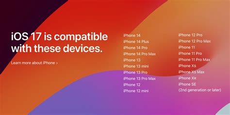 These are the iPhones compatible with Apple's new iOS 17 - iPhone Wired