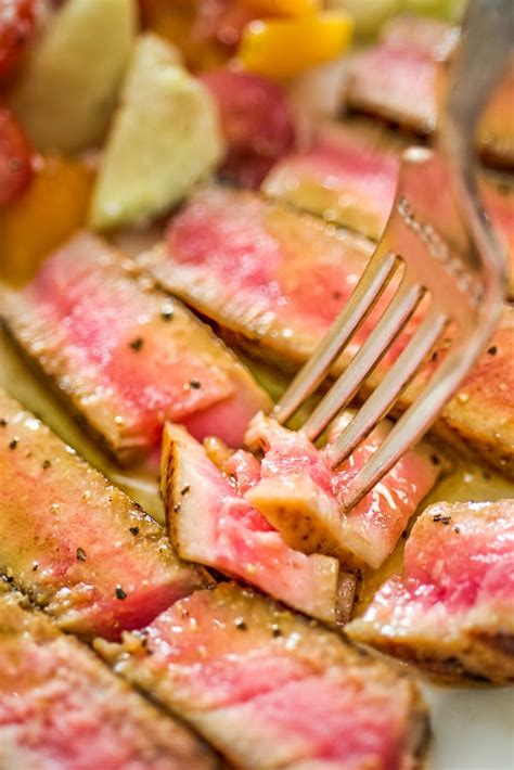 Ahi Tuna Steak Recipe | COOKTORIA