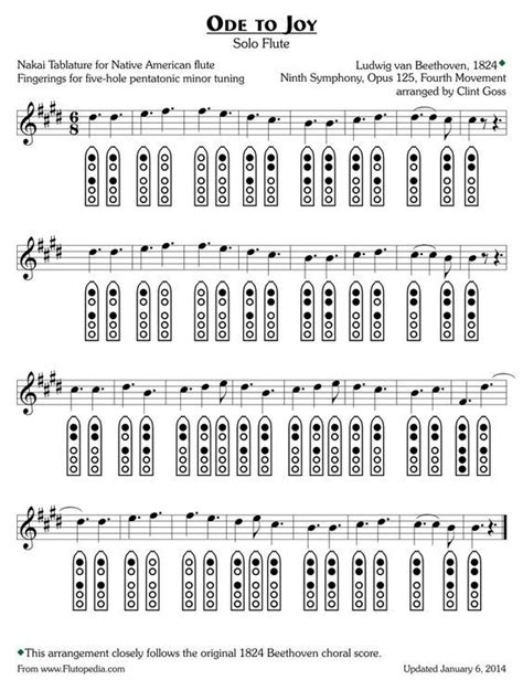 Image result for 5 hole flute sheet music Tin Whistle, Native American ...