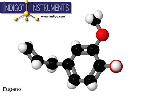 Eugenol Structure Molecule Model made with Indigo Instrument ...