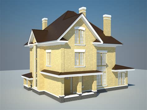 Create 3d Model Of House Free Sketchup House 3d Model Tutorial - The ...