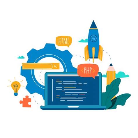 Coding, programming, application development flat vector illustration ...