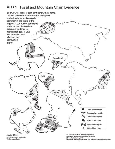 Continental Drift Worksheet : All About Continental Drift Worksheet for ...