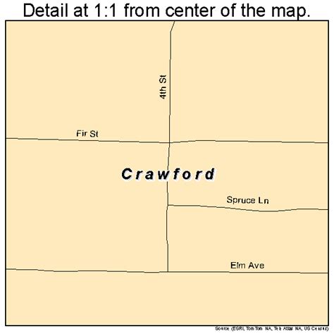 Crawford Colorado Street Map 0817925