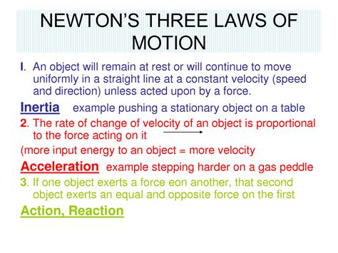 What Are The Newton's Laws Of Motion