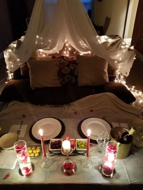 Indoor Romantic date night | Romantic date night ideas, Romantic home ...