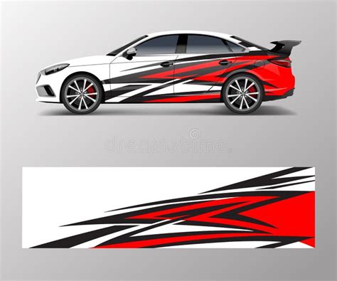 Abstract Race Car Wrap Sticker Design And Sports Background, 60% OFF