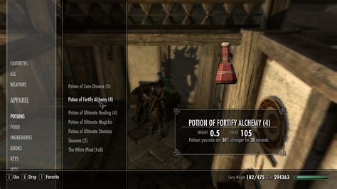 Fortify enchant potion