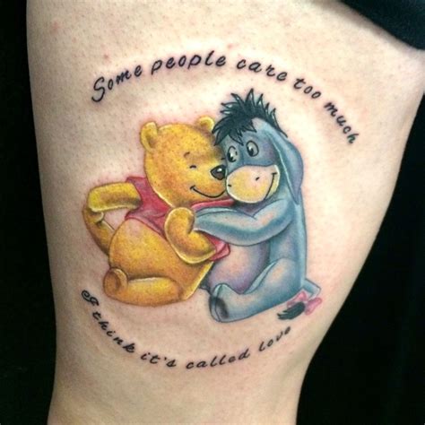 ryanspencer:pooh-bear-winnie-the-pooh-color-tattoos-bright-color