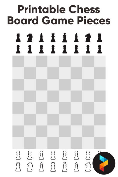 Chess Board Game Pieces - 10 Free PDF Printables | Printablee