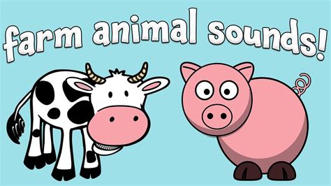 Farm Animal Sounds for Toddlers and Kids - YouTube