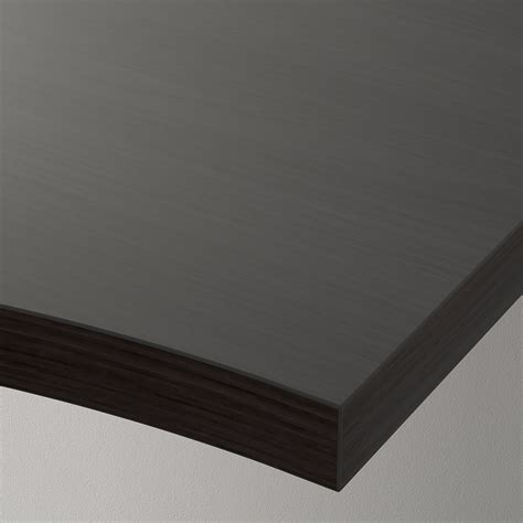 LINNMON Corner table top, black-brown, 47 1/4x47 1/4" - IKEA