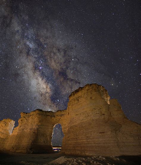 Milky Way Over Monument Rocks Photograph by Hal Mitzenmacher - Fine Art ...