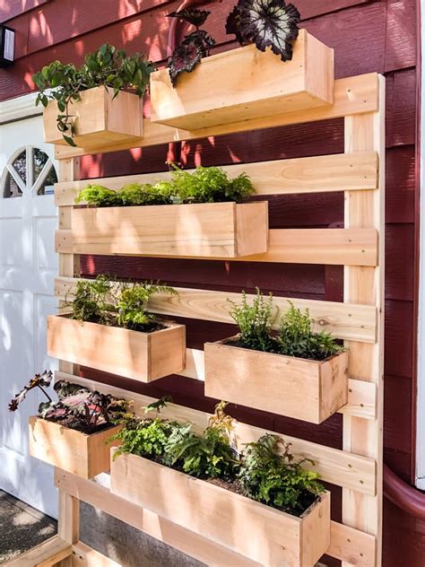 DIY Vertical Garden Wall Planter with Plans - The Handyman's Daughter