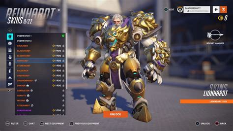 Every legendary Reinhardt skin in Overwatch 2 - Gamepur