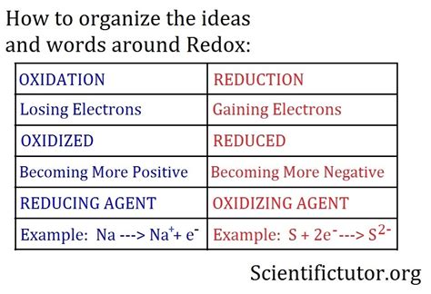 Chem – Determining Oxidation Versus Reduction | Scientific Tutor