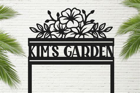 Custom Metal Garden Sign, Metal Garden Stake Sign, Personalized Metal ...