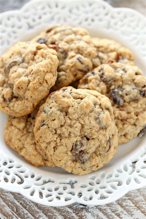 Soft and Chewy Oatmeal Raisin Cookies