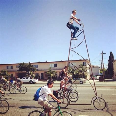 STOOPID TALL bike by Richie Trimble, stands 14.5 feet tall, almost two ...