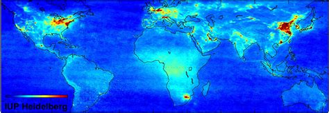 ESA - Global air pollution map produced by Envisat's SCIAMACHY