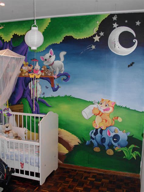 Baby room wall mural final by JustinMain on DeviantArt