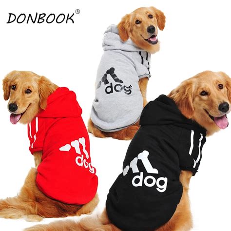 Donbook Large Size Dog Clothes for Big Dogs Golden Retriever Winter Pet ...