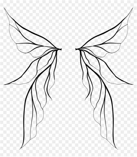 Fairy Wings White - Fairy Wings Drawing Png - Free Transparent PNG ...