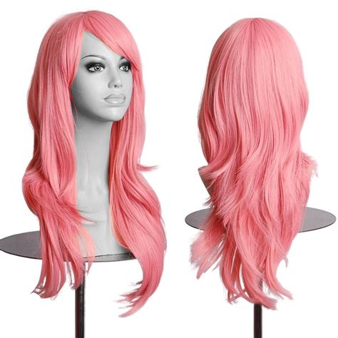 Womens Long Full Wigs Straight Curly Wavy Hair Synthetic Anime Cosplay ...