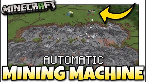 Minecraft - AUTOMATIC MINING MACHINE [ Redstone Tutorial ] MCPE / Xbox ...