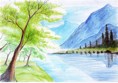 Easy Colored Pencil Drawings Of Landscapes - pencildrawing2019