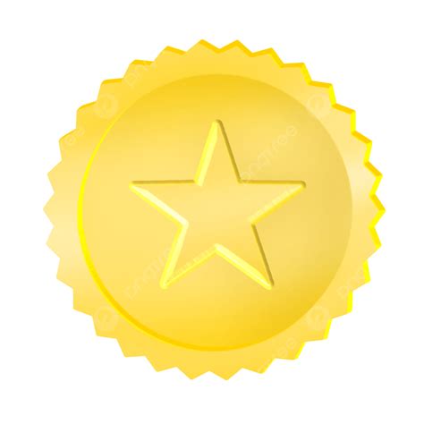 Shining Gold Star Award Badge, Badge, Star, Awards PNG Transparent ...