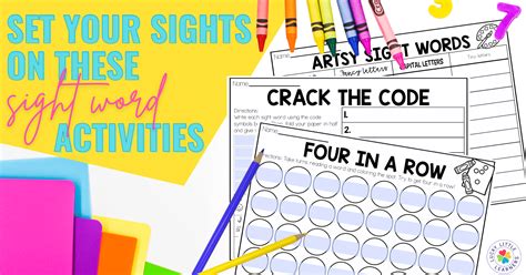 Set Your Sights on These Sight Words Activities - Lucky Little Learners