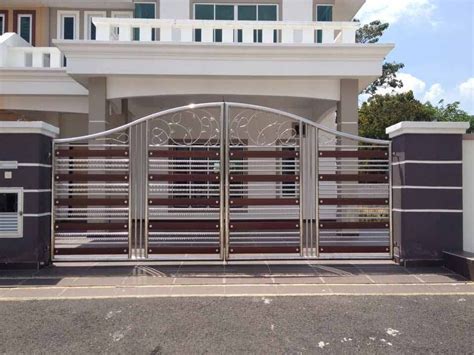 Entrance Gate Stainless Steel Gate Design Modern