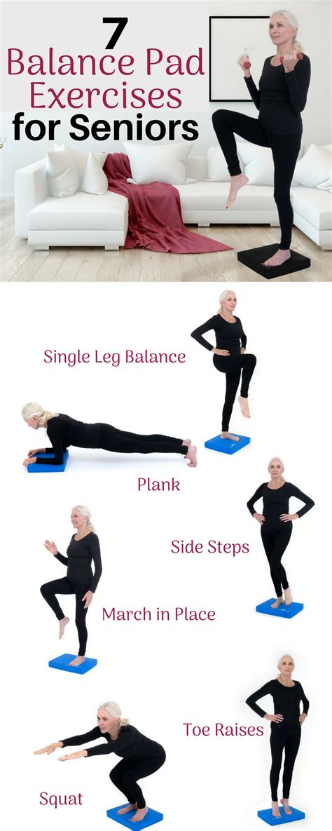 Printable Balance Exercises For Seniors Handout