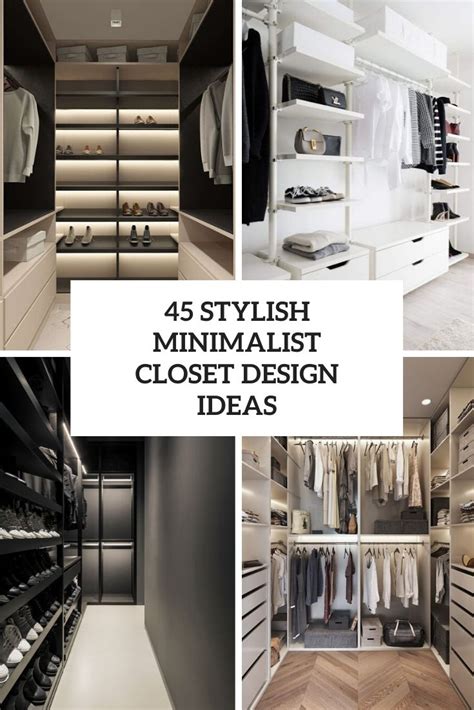 45 Stylish Minimalist Closet Design Ideas - DigsDigs