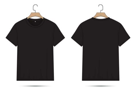 Black t shirt mockup front and back view t shirt mockup front and back ...