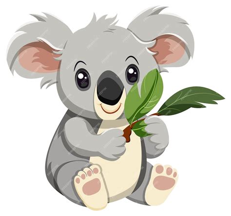 Free Vector | Cute koala cartoon character isolated