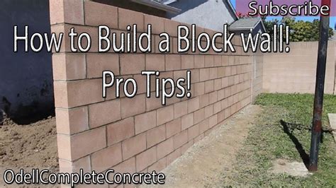 How To Build Concrete Block Wall - Electricitytax24