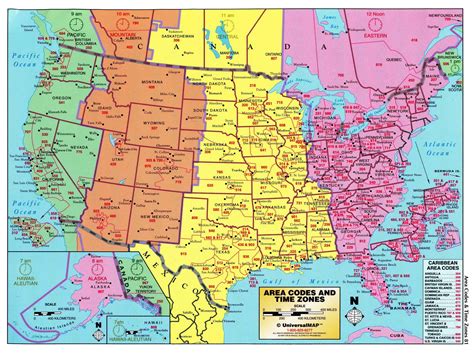 Usa Time Zone Map Printable