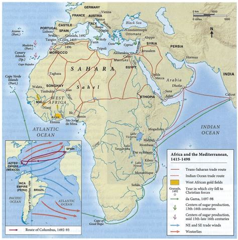 African Trade Routes 1400 CE | Modern world history, Ancient maps ...