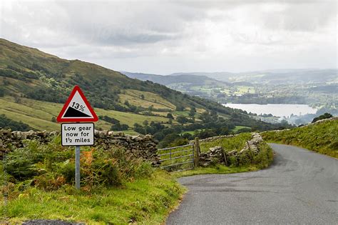 Road with steep road sign warning by Kirsty Begg - Road, Adventure ...