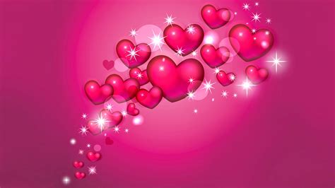 Download Glitter Sparkles Pink Artistic Heart 4k Ultra HD Wallpaper