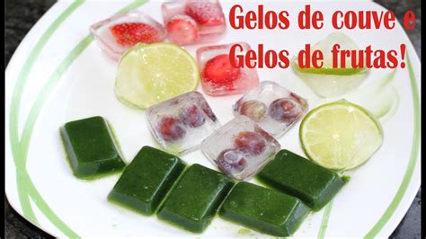 Gelo de couve e gelinhos de frutas | DIY gelos decorados | BS - YouTube