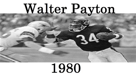 Walter Payton | Season Highlights - 1980 - YouTube