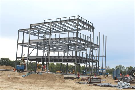 File:Steel Frame Commercial Building Under Construction, Ann Arbor ...