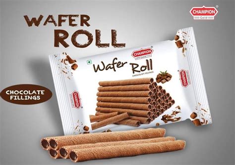 Chocolate/Vanilla Round Sticks Champion Wafer Roll, Packaging Type ...